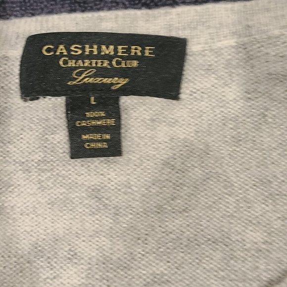 Vintage Charter Club Cashmere C Sweater - Picture 3 of 5